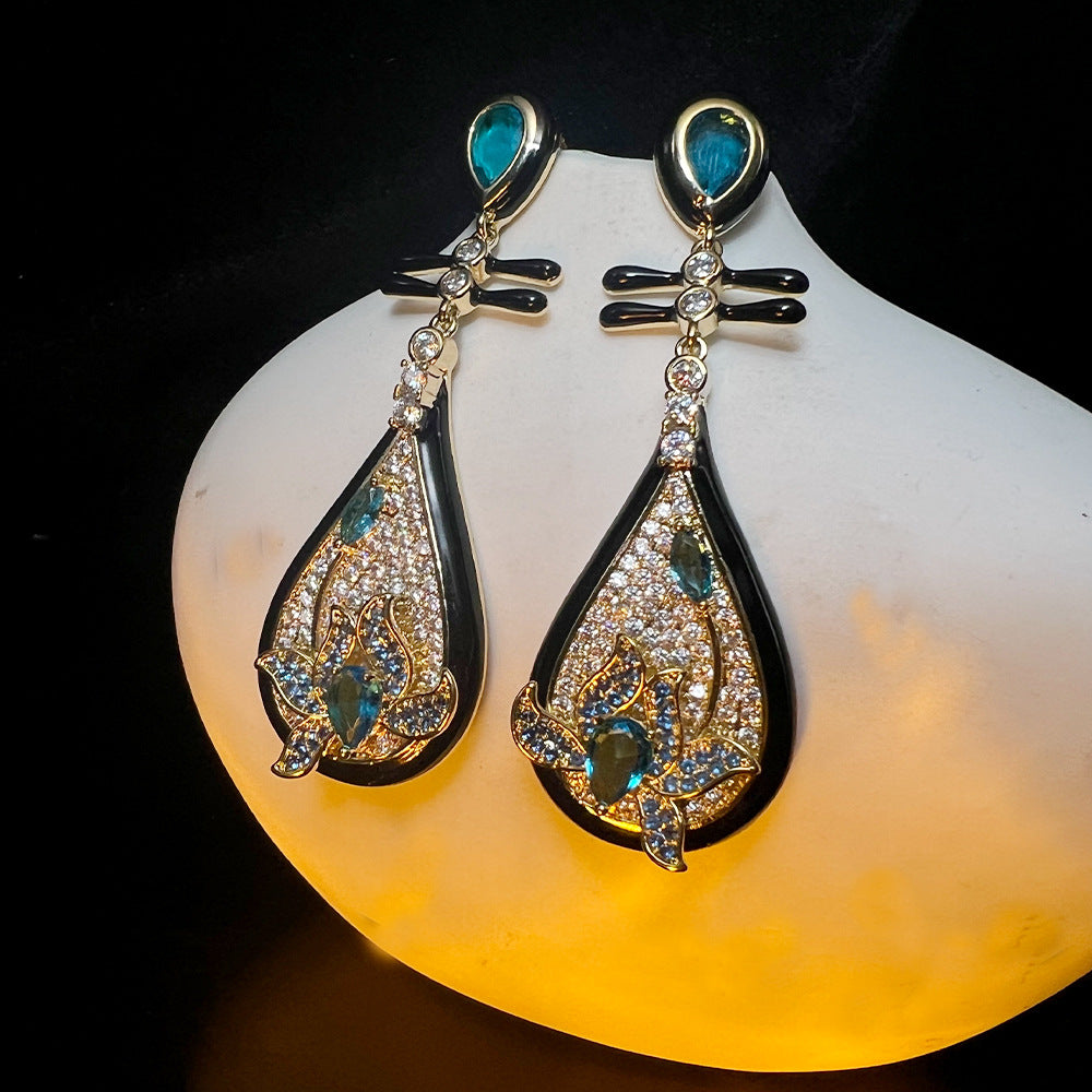 women earrings cz white