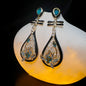 women earrings cz white